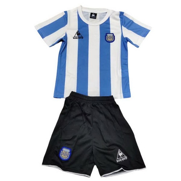 Camiseta Argentina Niño 1st 1986 Azul Blanco